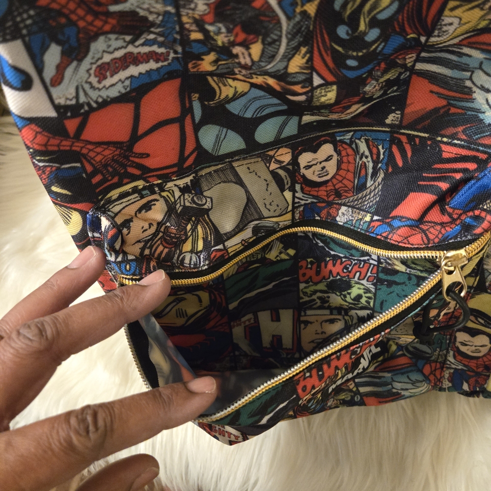 Marvel Comic Book Print Classics Backpack - Multicolor - Picture 5 of 11